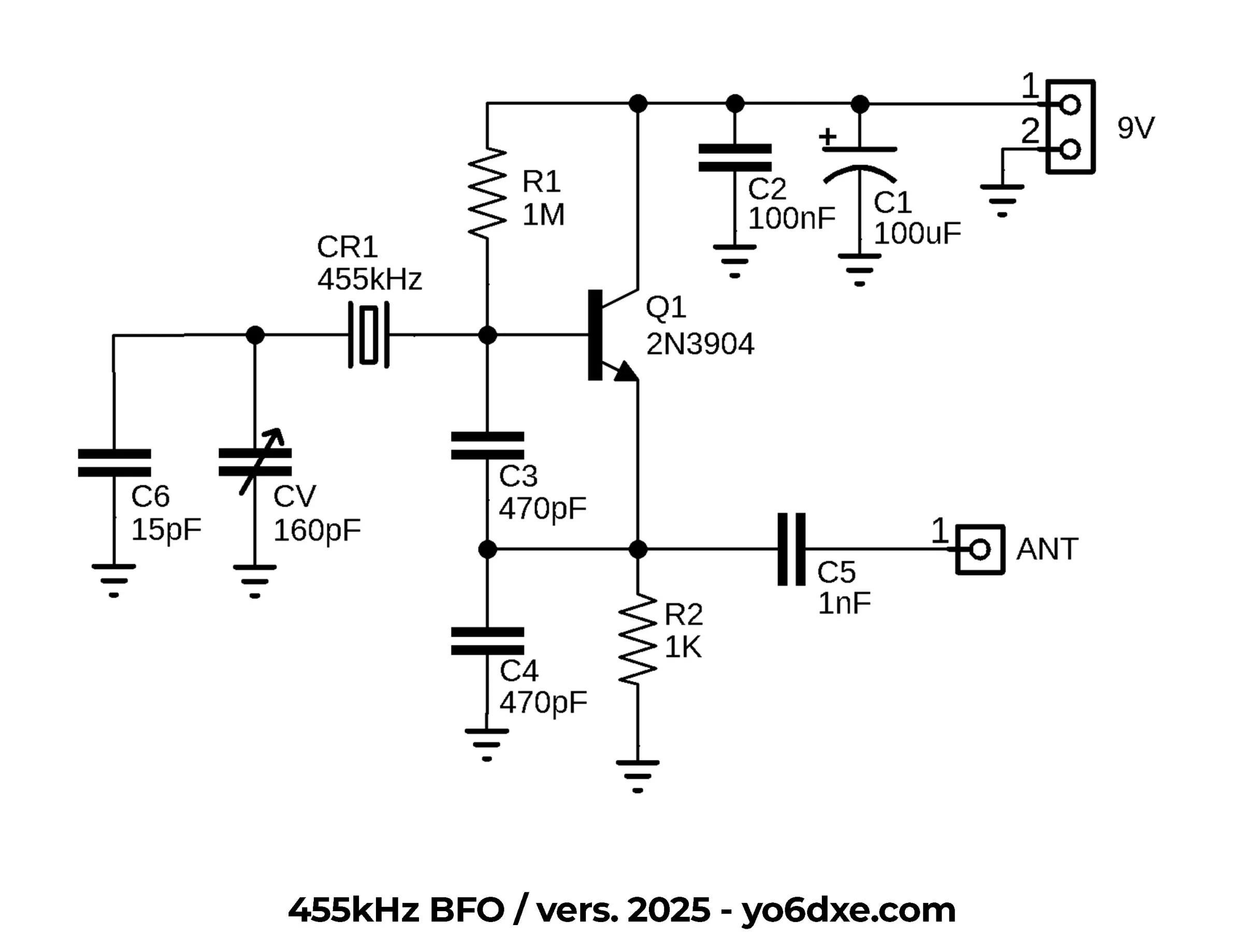 455kHz BFO Schematic