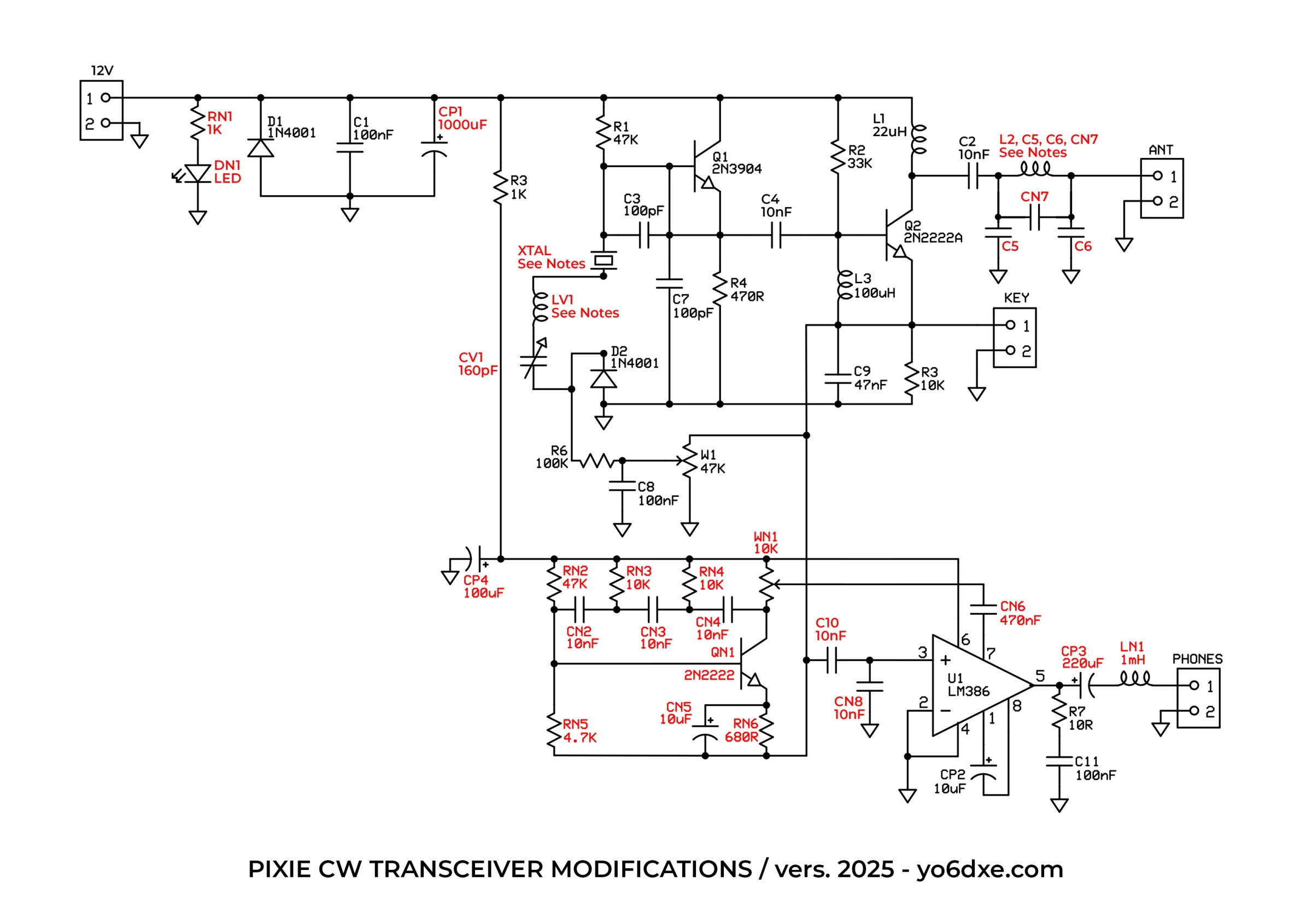 Modifications For The Pixie Transceiver